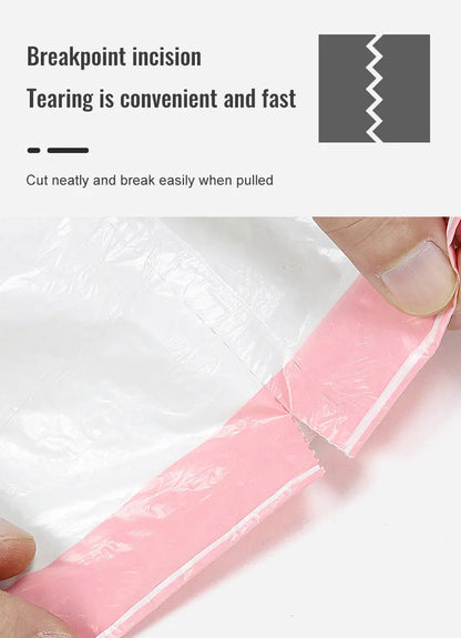 Garbage Bags with Drawstring – Transparent Disposable Bags for Household, Kitchen & Dorm Use, 3 Size Options