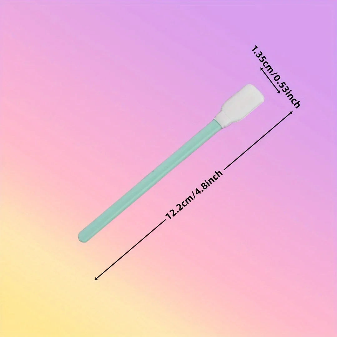 Precision Cleaning Swabs – Lint-Free Fiber Tips with Plastic Handles for Printers, Cameras, Optics, Crafts & Car Detailing