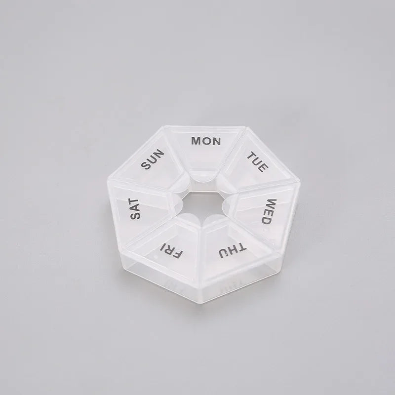 Mini Portable 7-Day Pill Organizer – Travel Vitamin & Medicine Storage Box for Tablets & Capsules