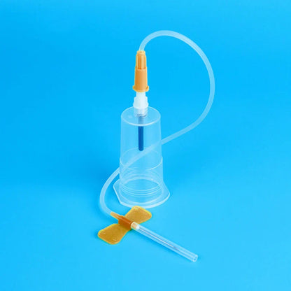 50pcs Disposable Scalp Blood Collection Needles + 50pcs Plastic Needle Holders — Pet Medical Supplies Set
