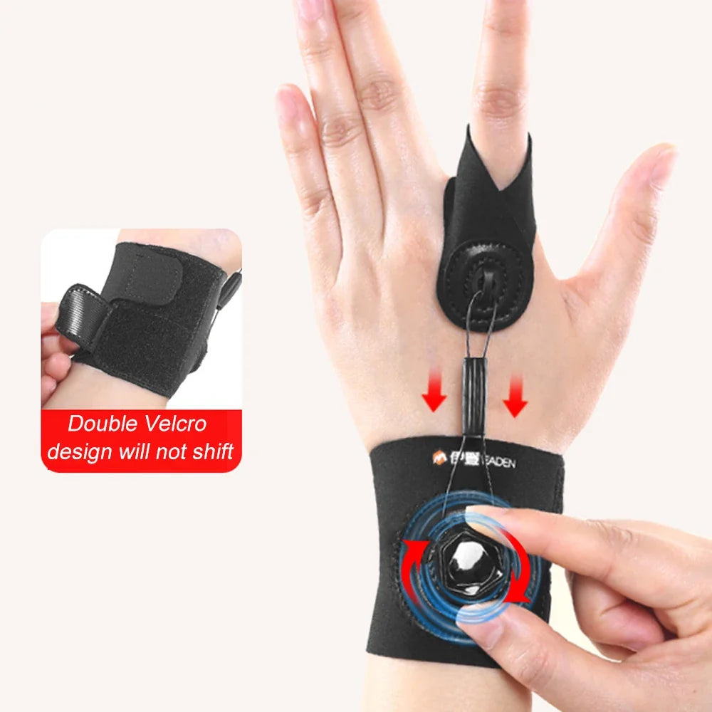 Adjustable Finger Splint Brace - Knob-Controlled Hand Support for Trigger Finger, Tendinitis & Recovery
