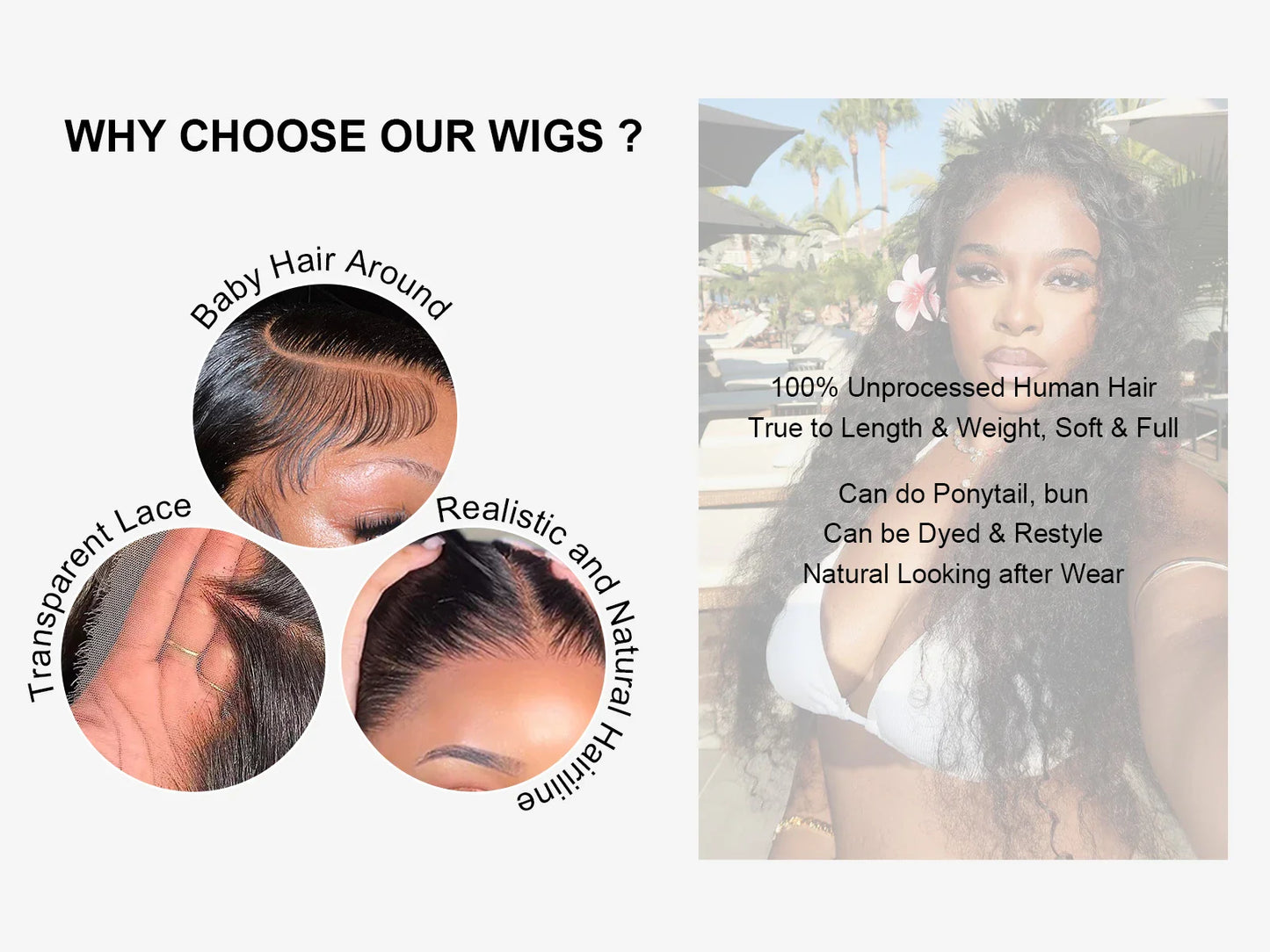 250 Density 13x6 HD Transparent Lace Frontal Wig – Deep Water Wave Curly, 30-34 Inch Human Hair for Women