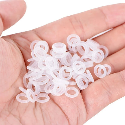 130PCS Clear Rubber O-Ring Dampeners – Sealing Gaskets for Mechanical Keyboards & Cherry MX Switches