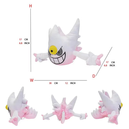 New Gengar Plush Toy – Soft Pokemon Stuffed Animal Doll, Cute Cartoon Christmas Gift