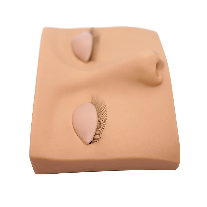 Eyelash Extension Mannequin Head – Practice Makeup Tool with Removable Replacement Eyelids for Training