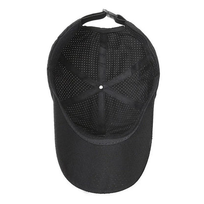 Quick Dry Mesh Sports Cap - Breathable Sun Hat for Running, Golf, Tennis, Jogging & Outdoor Activities