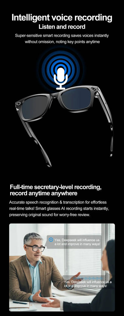 2025 Xiaomi Smart Glasses — AI Interactive Translation & Photography Video Smart Sunglasses for iOS & Android