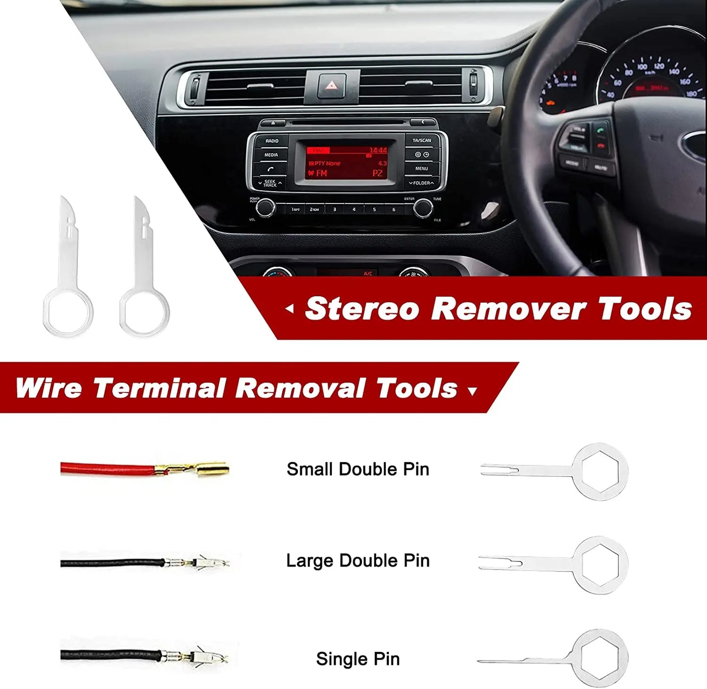 Car Interior Disassembly Kit – Plastic Trim Removal Tools & Clip Puller Set for DIY Auto Panel Work