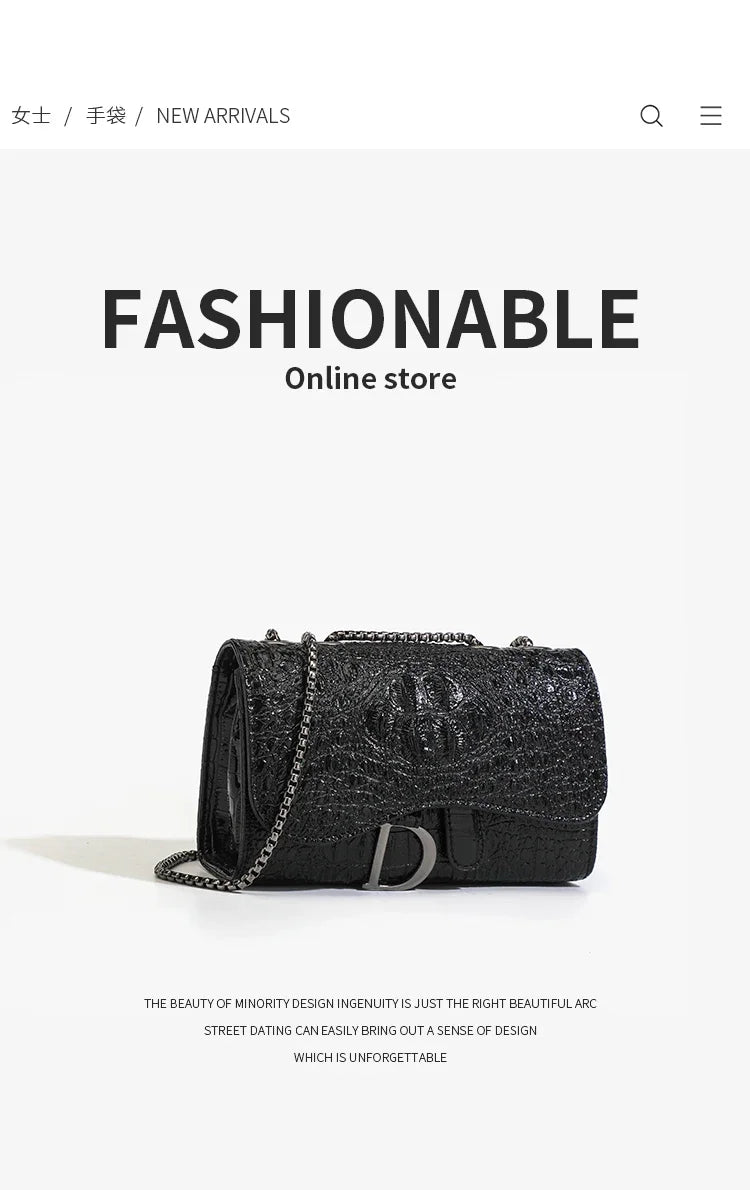 Women's Luxury Crossbody Handbag – Sequined Shoulder Messenger Bag with Chains, Casual Purses & Handbags