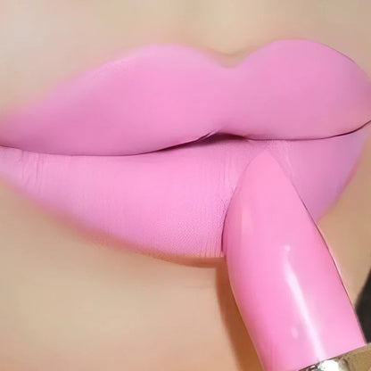 Rose Pink Nude Matte Velvet Lipstick – Long-Lasting, Non-Stick Cup, Waterproof, Sexy Lipsticks for Beauty Makeup