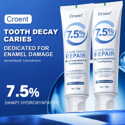 120g Hydroxyapatite Toothpaste – Gentle Mint, Whitening & Stain Removal Oral Care