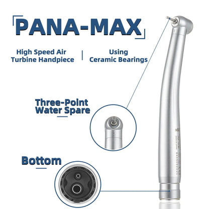NSK PANA-MAX PAX-SU Dental High-Speed Handpiece — Single Water Spray Air Turbine with Dentistry Tips