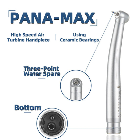 NSK PANA-MAX PAX-SU Dental High-Speed Handpiece — Single Water Spray Air Turbine with Dentistry Tips