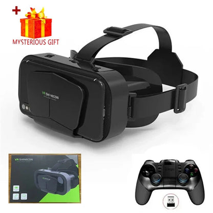Shinecon 3D VR Headset – Virtual Reality Glasses with Helmet Lenses for Smartphones