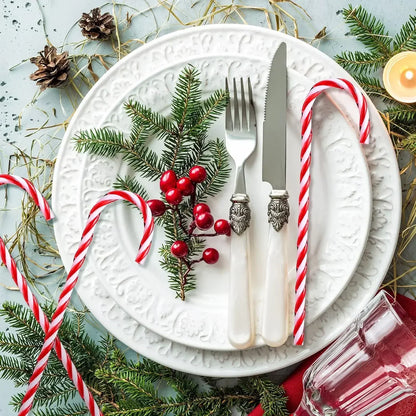 100/10pcs Christmas Candy Cane Ornaments – Plastic Twisted Hanging Decorations for Tree & Party Favors