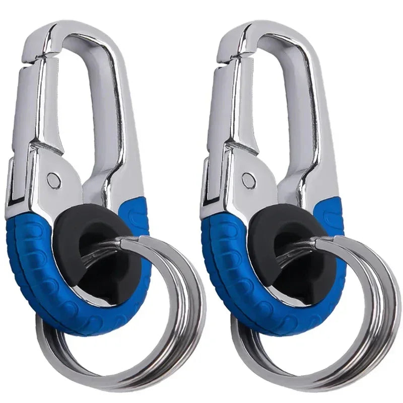 Men’s Stainless Steel Keychain Buckle – Carabiner Hook Key Ring for Outdoor & Car Accessories