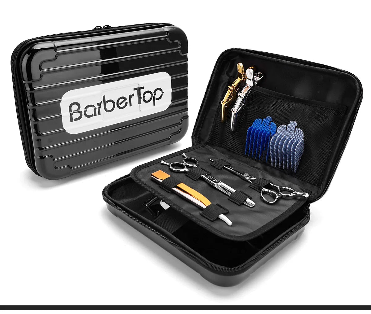 Portable Hair Scissors Case – Waterproof, Shockproof Barber & Beauty Tool Box for Trimmers, Styling & Makeup