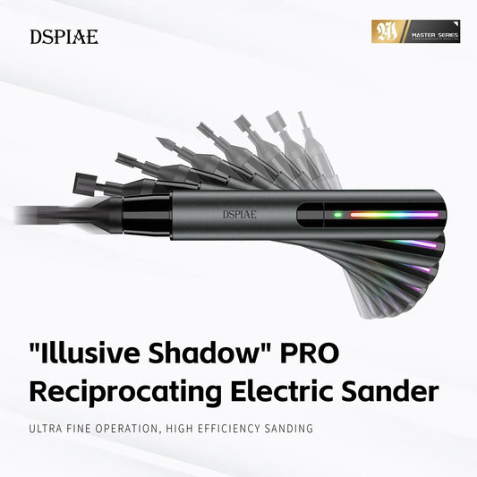 DSPIAE ES-A PRO Reciprocating Electric Sander – "Illusive Shadow" Hobby Grinding Pen for Gundam Model Assembly