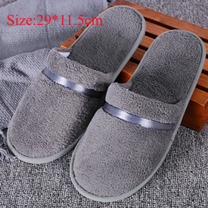 Winter Warm Plush Slippers for Women & Men – Non-Slip Fluffy Indoor House Slides for Bedroom Comfort Couple Home Shoes