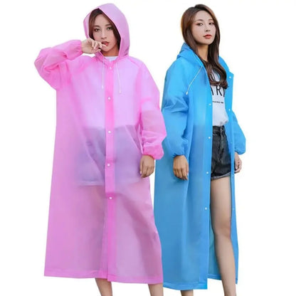 Waterproof Adult Raincoat – Lightweight, Portable, Reusable Poncho for Travel, Outdoor & Fashion Rainwear