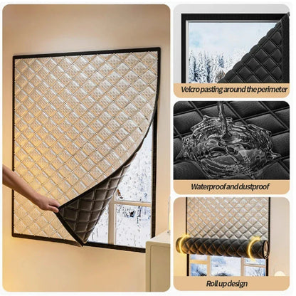 Warm Insulated Curtains – Double-Thick Thermal Window Drapes for Sun Shading, Soundproofing, and Energy Efficiency