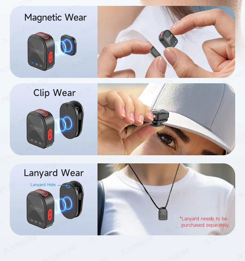 Mini Wireless Lavalier Microphone – Professional 360° Pickup with ENC Noise Reduction for iPhone, Android & Type-C Devices