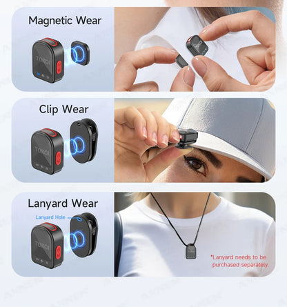 Mini Wireless Lavalier Microphone – Professional 360° Pickup with ENC Noise Reduction for iPhone, Android & Type-C Devices