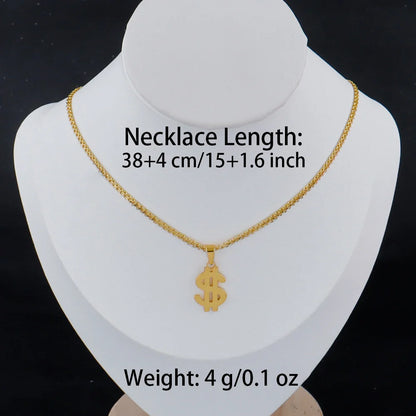 Luxury Gold Stainless Steel Letter Necklace – Minimalist Women’s Jewelry for Daily Wear & Gift