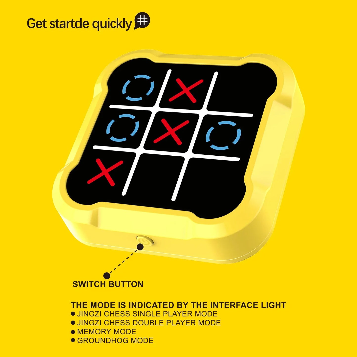 Multifunctional Electronic Tic-Tac-Toe & Chess Game — Portable Montessori Puzzle Table for Kids & Adults