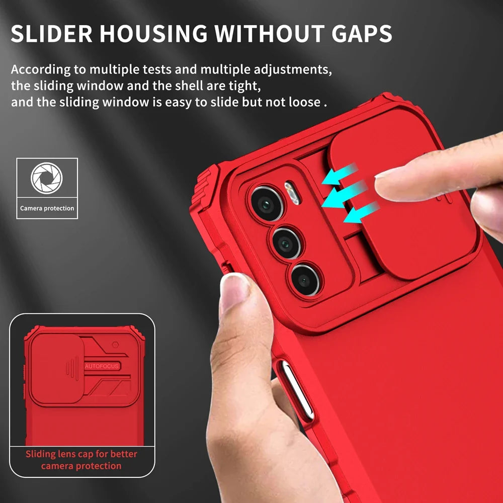 Slide Camera Protection Hard Case – Durable Plastic Phone Cover for iPhone 7 to 16 Series