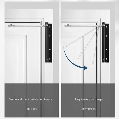 Lightweight Stainless Steel Automatic Door Closer – Quiet Residential Use with Screw Accessories