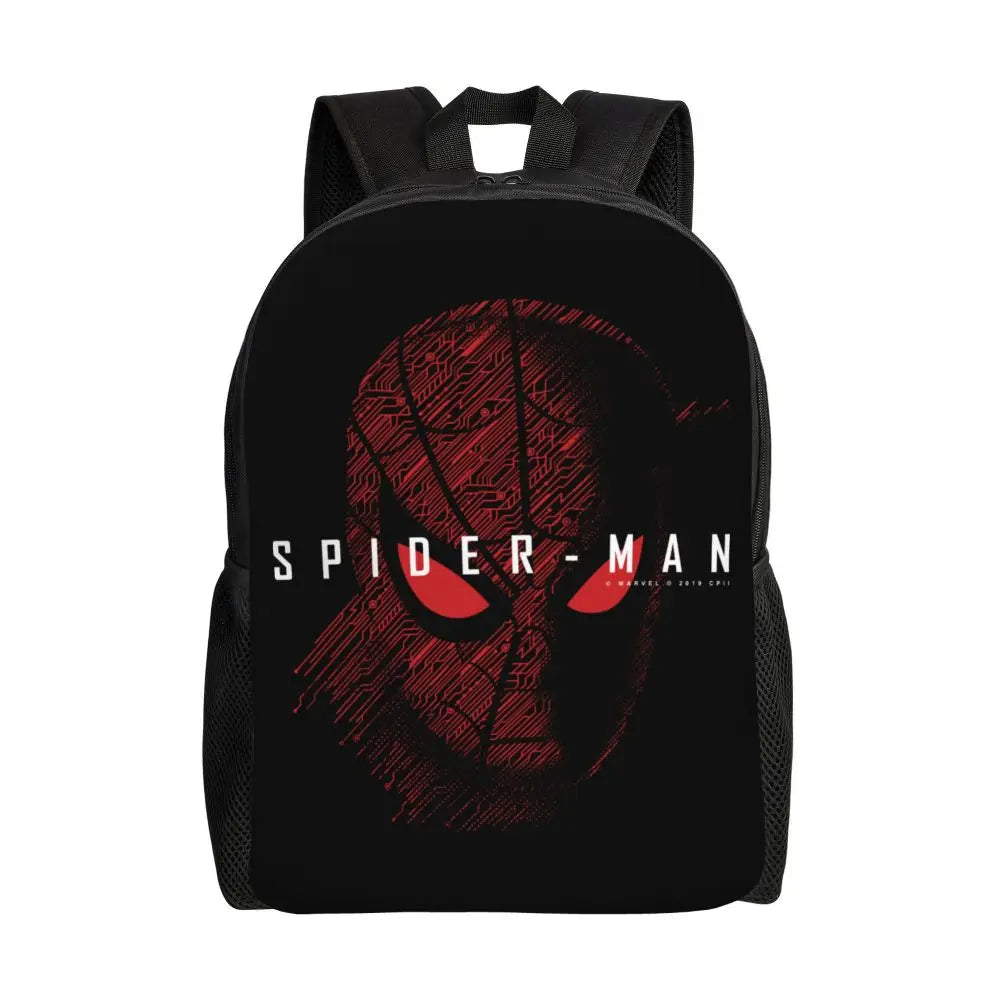 Custom Spider-Man Web Backpack – Water-Resistant School & College Bag for Men and Women
