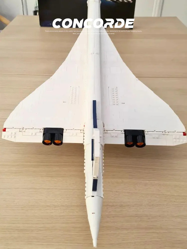 2083PCS Airbus Concorde Building Blocks — World’s First Supersonic Airliner Model, Aviation Shuttle Toy for Kids Christmas Gift