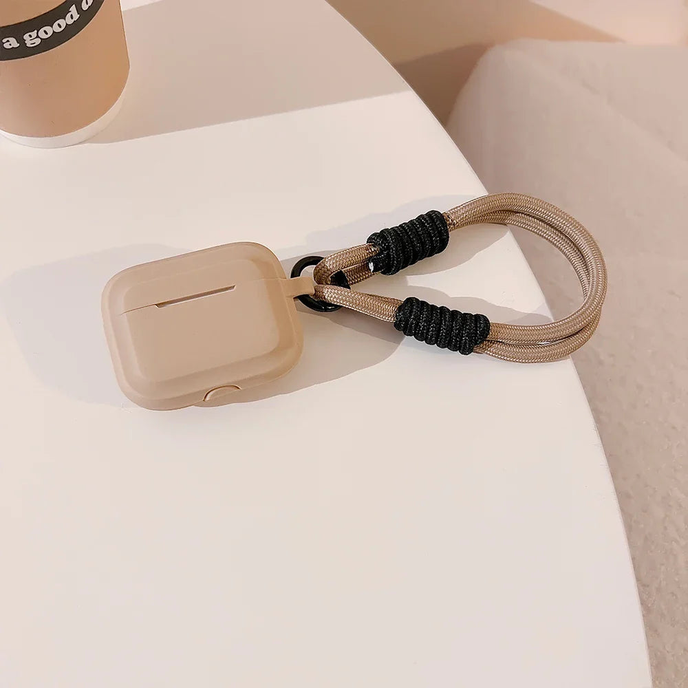 Cute Silicone AirPods Case with Strap — Fits AirPods (1st–4th Gen), AirPods Pro & AirPods Pro 2 (Soft Protective Cover)