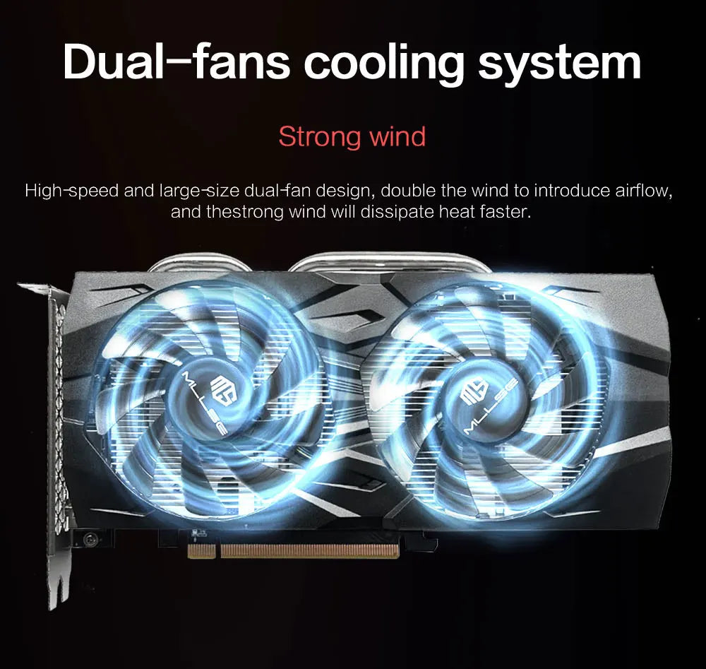 MLLSE RTX 2060 Super 8GB Gaming Graphics Card — GDDR6 256-Bit, 8-Pin PCIe 3.0x16 for High-Performance Gaming