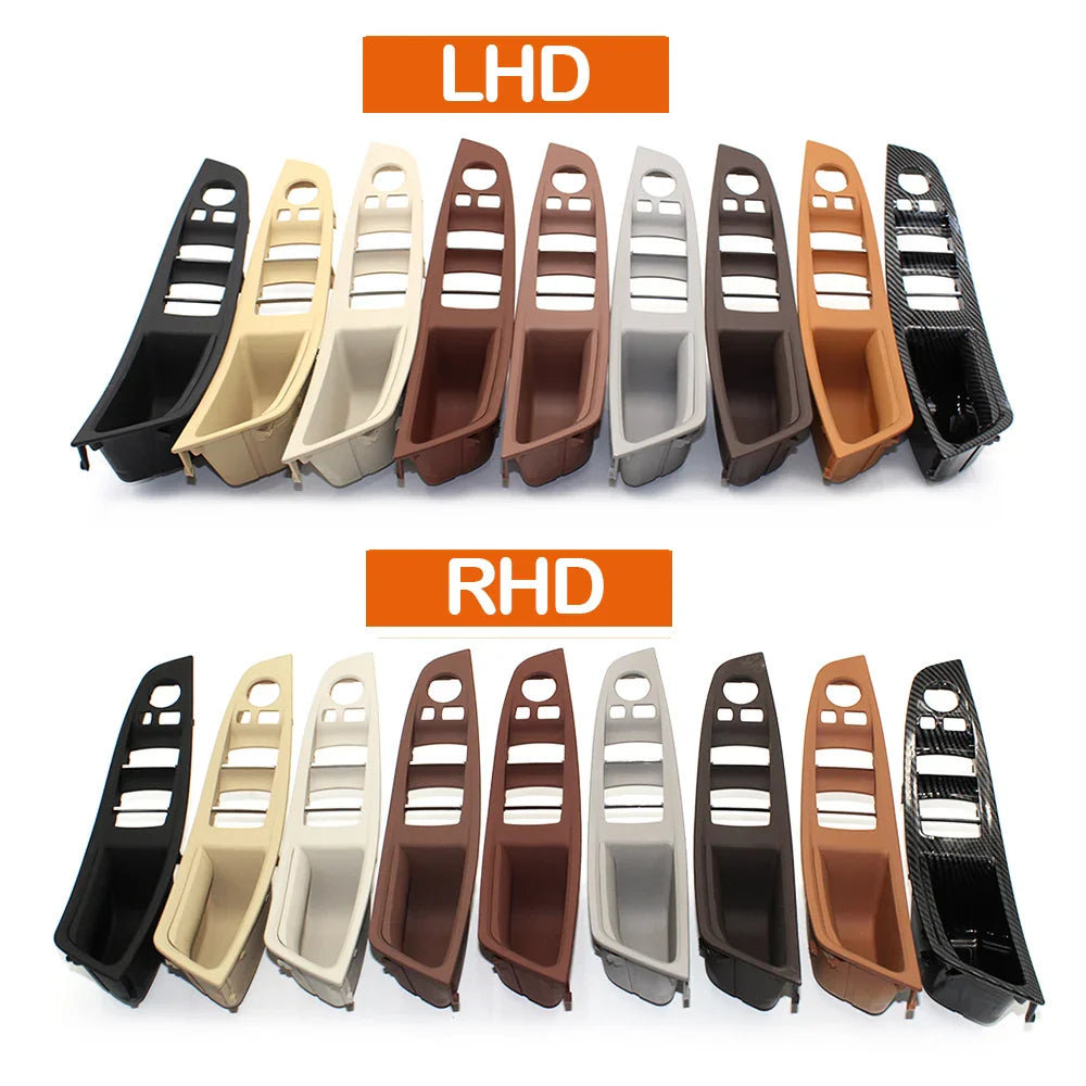 LHD/RHD Car Interior Door Armrest Handle Set | Beige, Black, Brown, Oyster for BMW 5 Series F10 F11 523i-530i