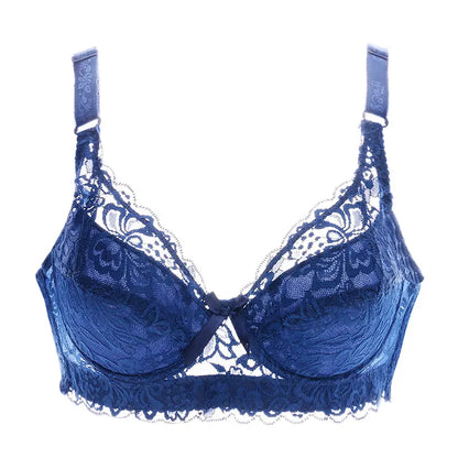 Women’s Plus Size Lace Push-Up Bralette – Sexy Support Bra for 80CD–105CD (42D–46D) Comfortable Intimates Lingerie
