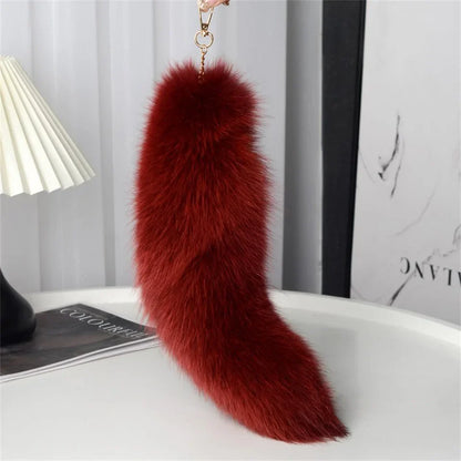 Cute Fluffy Bunny Fur Keychain – Plush Pom Pom Bag Charm and Car Key Ring with Hair Bow