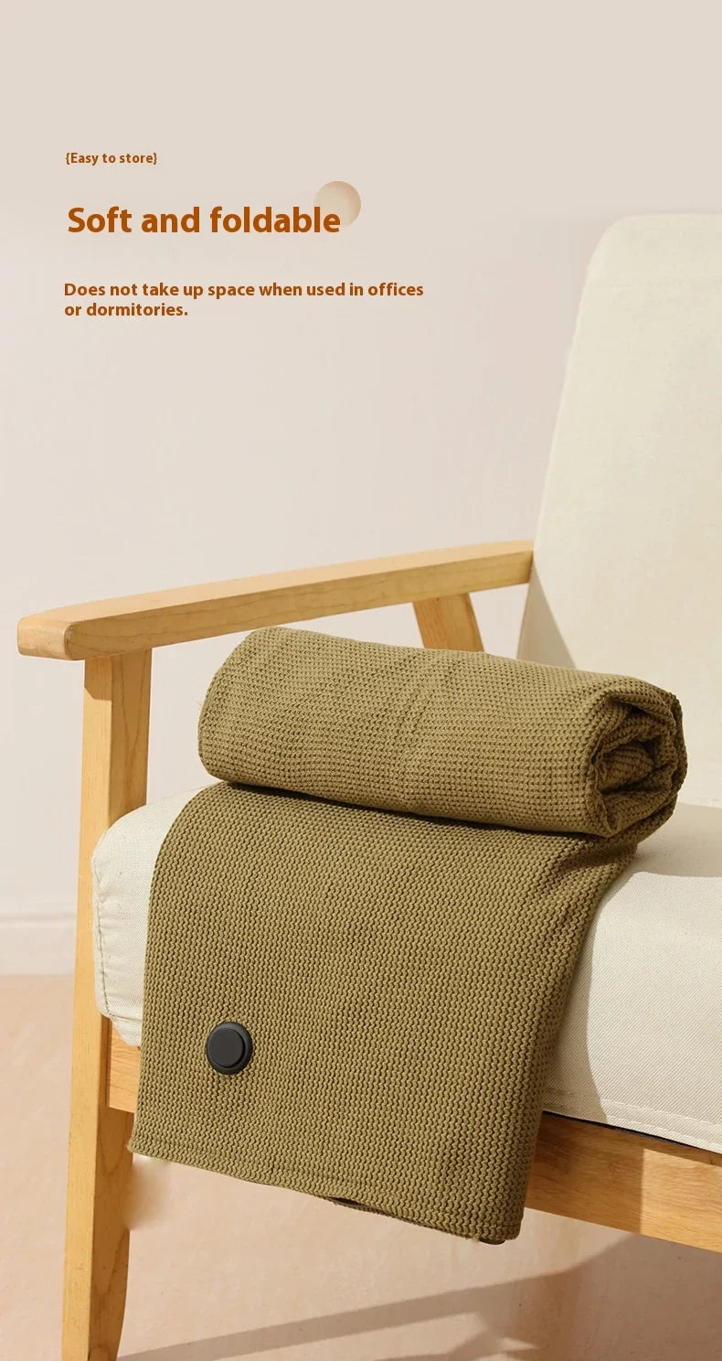 USB Electric Wearable Heated Blanket – Washable Warmer with 3 Adjustable Temperature Levels for Women