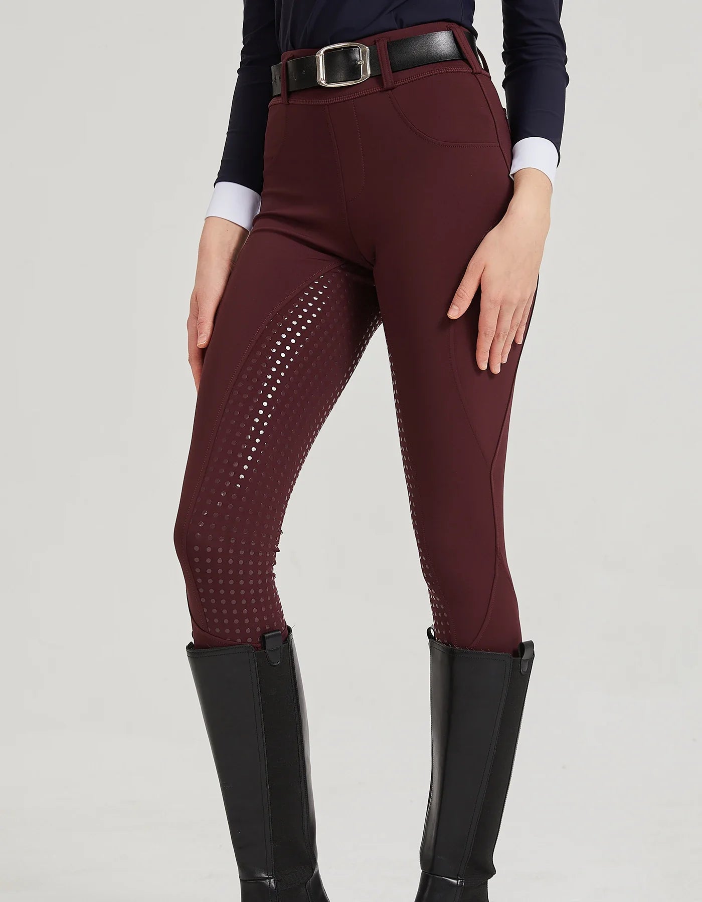 Professional Equestrian Riding Pants — Silicone Anti-Slip, Quick-Dry, Tight-Fit Sports & Cycling Trousers for Horse Riding Exams