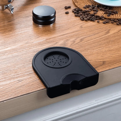 Silicone Espresso Tamper Mat - Anti-Skid Coffee Tamping Corner Pad for Baristas, Durable Coffeeware Tool Holder