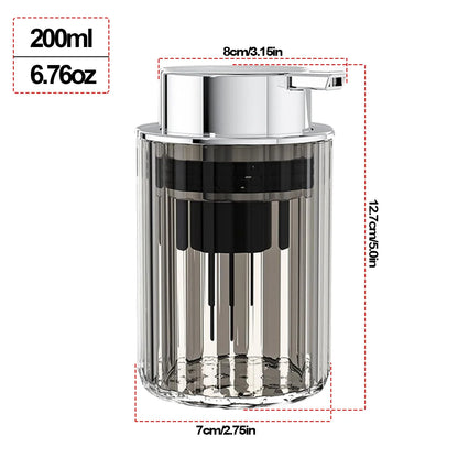 Push-Type Hands Foaming Soap Dispenser - Refillable Liquid Soap Mousse Bottle for Bathroom/Kitchen