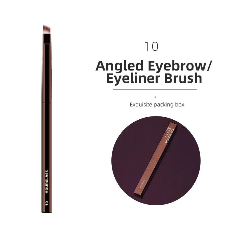 Hourglass Makeup Brushes Set – Powder, Foundation, Concealer, Blusher, Bronzer, Eyeshadow & Eyebrow Sculpting Brushes