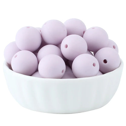 15mm Silicone Beads Set - Colorful Loose Beads for DIY Keychains, Jewelry & Beaded Pen Crafts