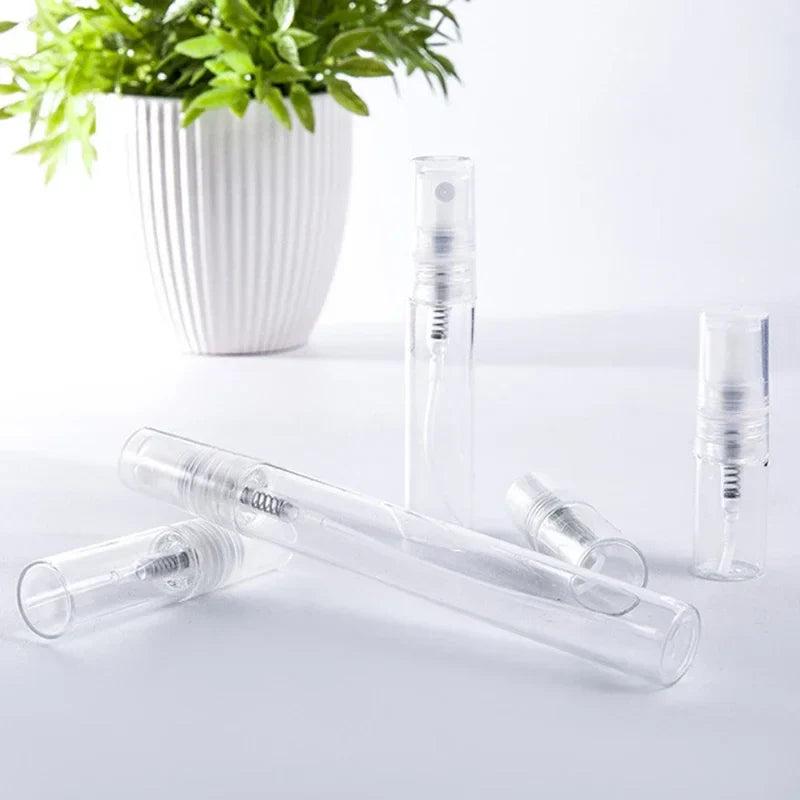 8/16PCS Portable Glass Perfume Bottles — Refillable Spray Atomizer Travel Bottles for Women