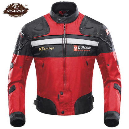 DUHAN Windproof Motocross Jacket & Pants for Men – Wear-Resistant Motorcycle Gear with Body Armor, Winter Moto Clothing