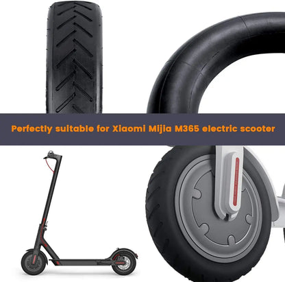 Xiaomi M365 Pro Electric Scooter Tire – 8.5” Upgraded Thick Rubber Inner Tube Replacement (Front & Rear)