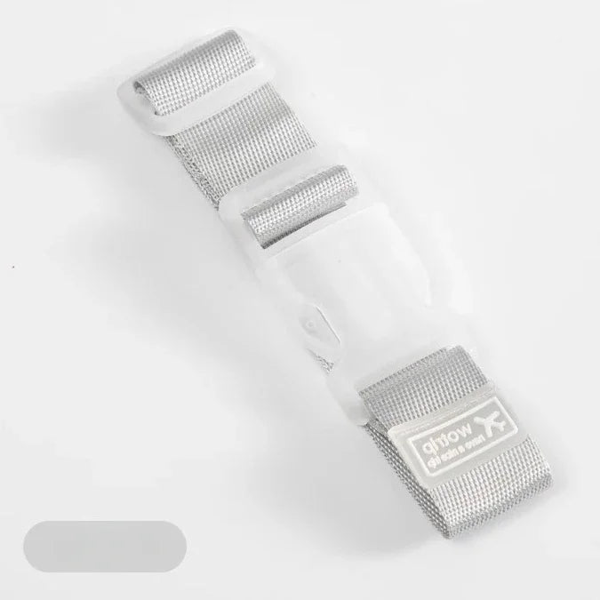 Sturdy Adjustable Luggage Strap – Lightweight Polyester Suitcase Belt with Hanging Buckle for Easy Bag Identification