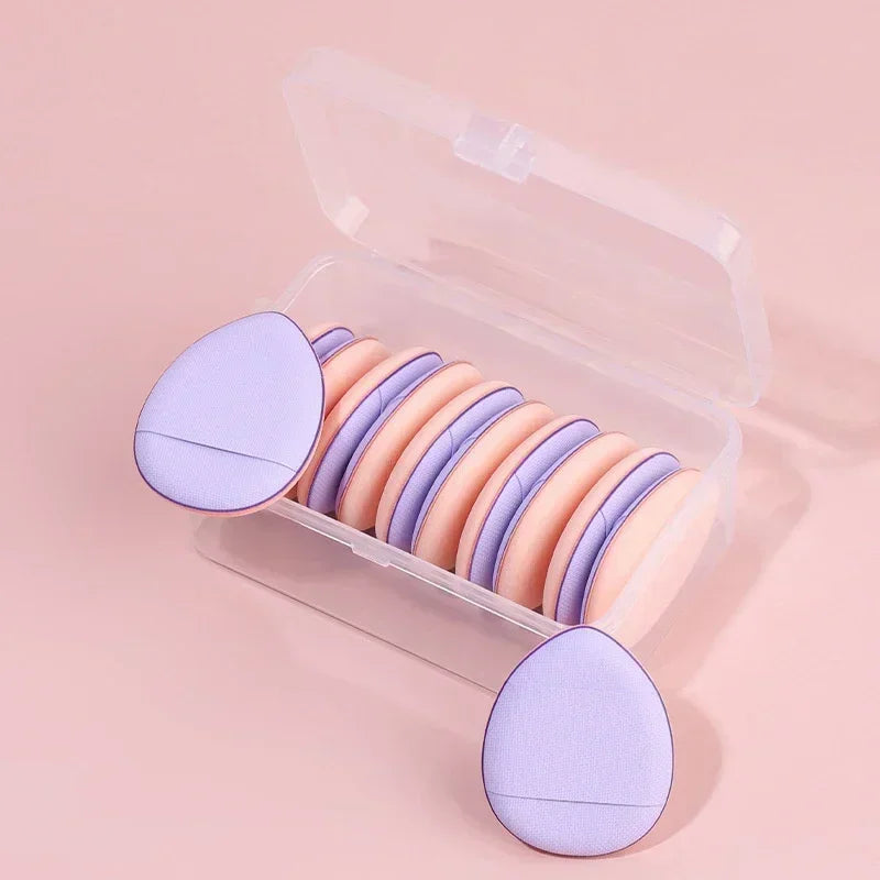 3/10PCS Mini Cosmetic Cushion Puffs – Professional Finger Puffs for Foundation & Concealer Makeup