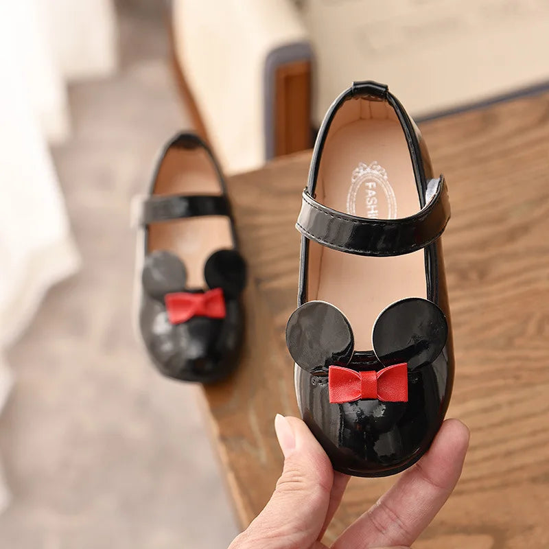Baby Girls Patent Leather Flats - Soft PU Princess Shoes for Casual & Everyday Wear, Sizes 21-30